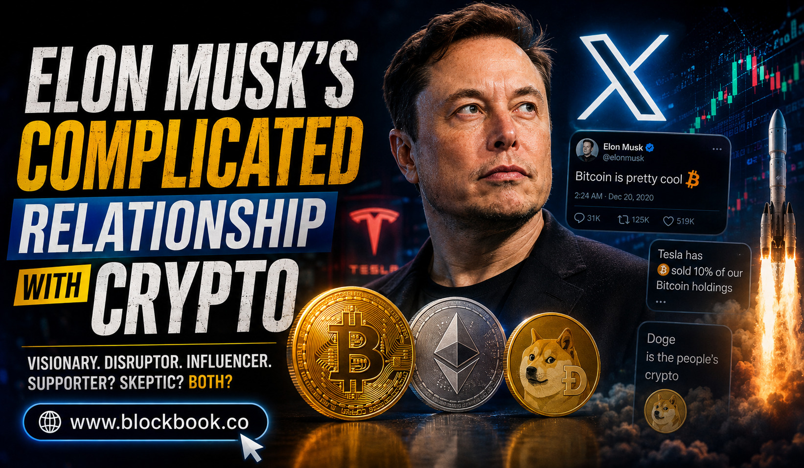 Elon Musk's Complicated Relationship With Crypto
